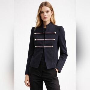 Navy Military-Style Women's Jacket. Tommy Hilfiger